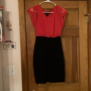 Enfocus Studio Red and Black Dress
